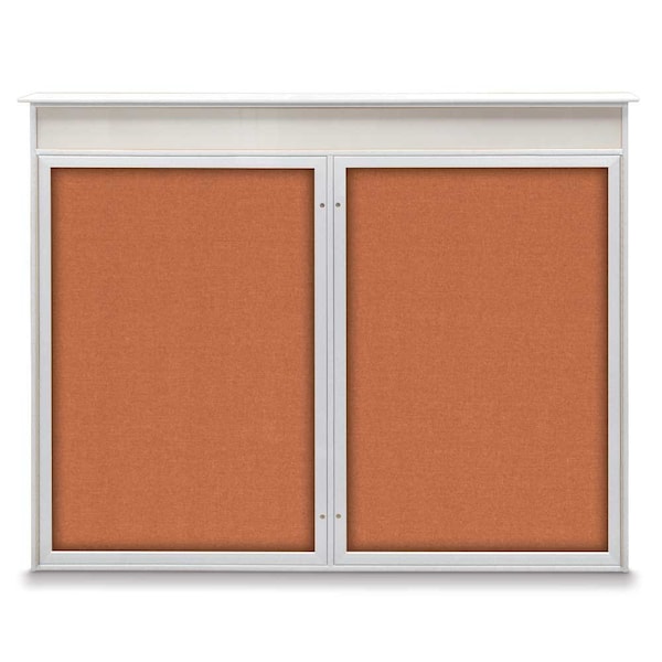 United Visual Products Single Door Enclosed Indoor Letterboard UV1125-SATIN-BURGUNVL - main